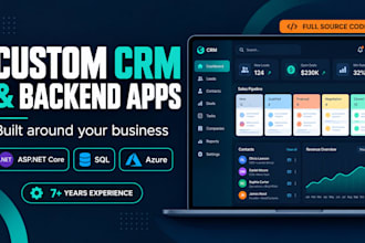 build a custom CRM or web app with net and secure API