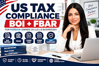 prepare boi fbar and US llc tax compliance filings