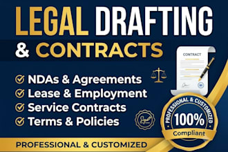 professionally draft and format legal documents, contracts, agreements