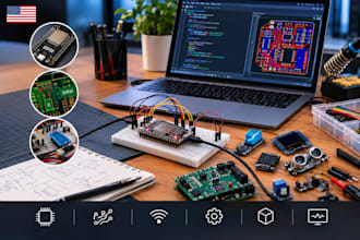 design custom embedded systems and esp32 hardware prototypes