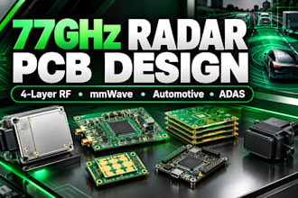 design 77ghz mmwave radar pcb, rf circuit board and automotive electronic boards