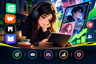 do organic webtoon and wattpad promotion to grow real readers
