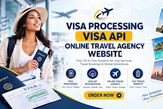 visa processing visa api online travel agency website ota travel website