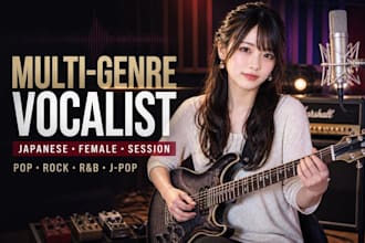 be your female native japanese singer, multi genre, vocal, jpop, music producer