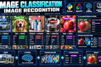 build ai image classification, image recognition and computer vision