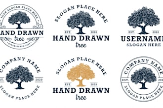 design a beautiful tree logo for your business