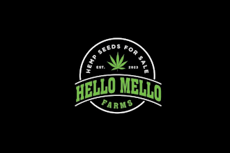 design hemp medical cannabis seed logo