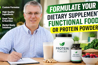 formulate your dietary supplement, funtional food and protein powder