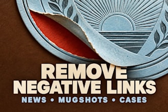 permanently remove negative links, bad news, mugshots, court cases and articles