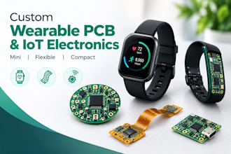create mini wearable pcb, flexible pcb and compact iot electronics