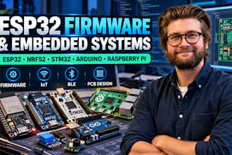 code firmware esp32, nrf52, cm4, cm5, stm32, arduino, raspberry pi pcb design