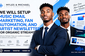 do music email marketing, fan automation, artist newsletter for organic streams