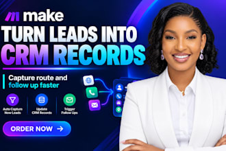 build make com lead form automation to capture and route CRM leads