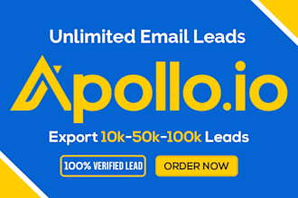 do b2b lead generation extract data from apollo any industry