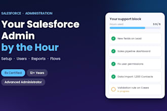 be your salesforce admin for setup, users, reports, and automation