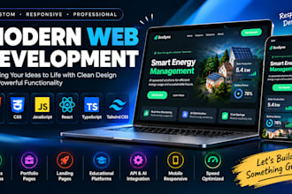 build a modern responsive website
