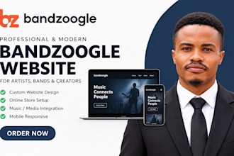 design or redesign your bandzoogle music website