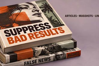 suppress false news, bad articles, mugshots, arrest records and google bad links