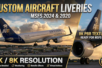 design custom msfs 2024 livery aircraft flight simulator