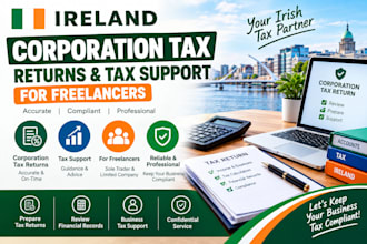 prepare irish corporation tax returns and provide tax support for freelancers
