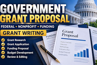 government grant proposal research grant writing federal grant application