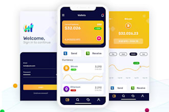 develop multi chain crypto wallet app, banking payment app, fintech app, nfc app