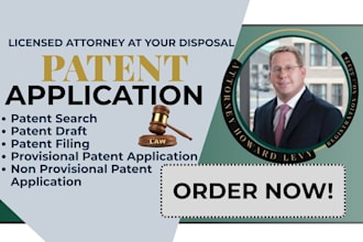 be patent attorney for filling utility design provisional patent