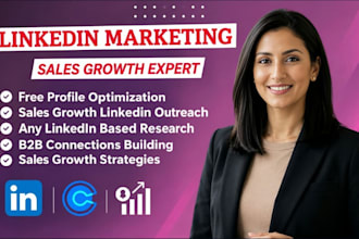 be your linkedin b2b sales and marketing manager