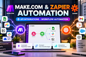 build makecom and zapier automation with API integrations