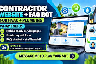 build a contractor quote website with an faq intake chatbot