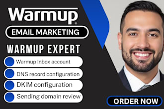 setup warmup inbox cold email warmup domain authentication warmup deliverability