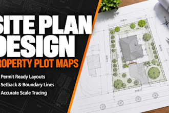 draft a site plan and plot map for your municipal building permit