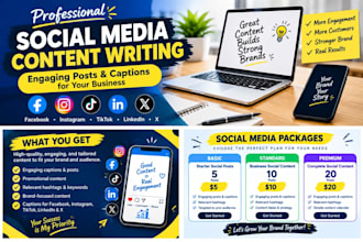 write engaging social media posts and captions for your business
