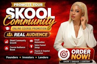 online course promotion kajabi udemy teachable thinkific course marketing sales