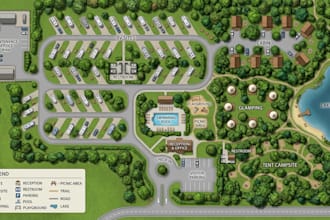 design rv park, campground and resort site plans and maps