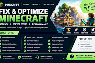 fix optimize modpack minecraft fabric to forge server setup paper neoforge