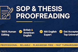 proofread and edit your sop thesis