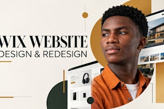 design a wix real estate website, ecommerce store or wix studio site