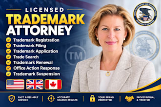 do USA trademark research file trademark brand name logo as trademark attorney