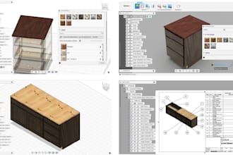 do custom kitchen cabinet plans with furniture cad,shop drawing,3d rendering cnc