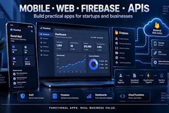 build a flutter firebase app for your business or startup