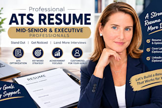 rewrite your ats resume for mid senior and executive job applications