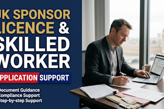 assist with UK sponsor licence and skilled worker sponsorship