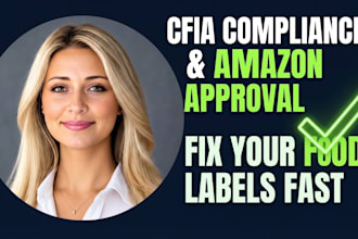 fix your food label for cfia compliance and amazon approval in 24 hours