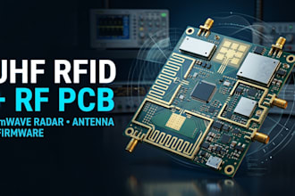 design uhf rfid pcb, rf antenna, mmwave radar, sensors and embedded firmware