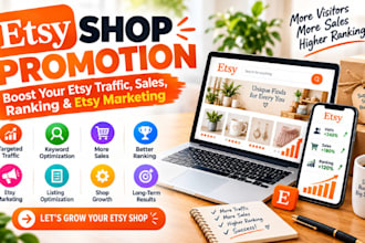 do etsy shop promotion, to boost etsy traffic sales ranking etsy marketing