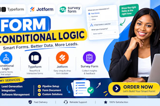 create jotform typeform form automation survey form conditional logic