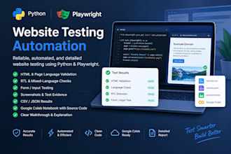 automate web testing with python