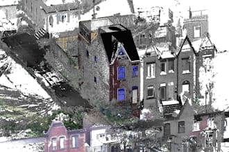 transform point cloud to cad, lidar scan to revit bim 3d model, as built drawing
