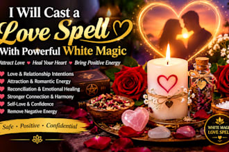 cast a love spell with powerful white magic